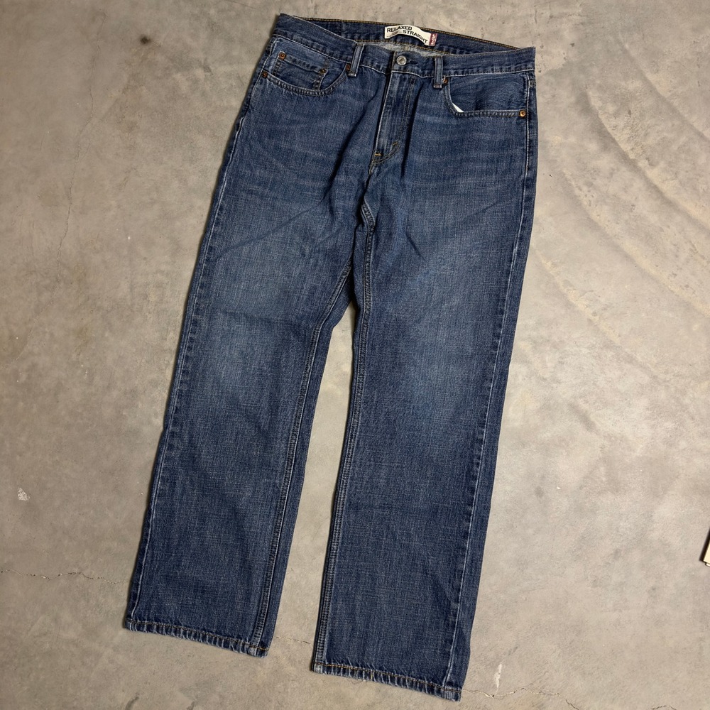 Vintage Y2K Levis 559 Relaxed Straight Jeans Men 34x32 Baggy